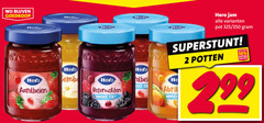  hero jam 2 10 99 aardbeien bosvruchten minder zoet pot 350 potten abrikoos 