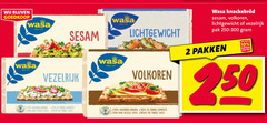  2 10 20 30 100 wasa sesam lichtgewicht vezelrijk volkoren granen vezels farine riche pak pakken 