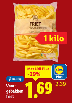  patat 1 100 friet voorgebakken kilo koeling gebakken 