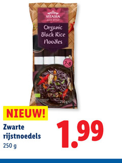  250 vitasia asia style organic black rice noodles zwarte 