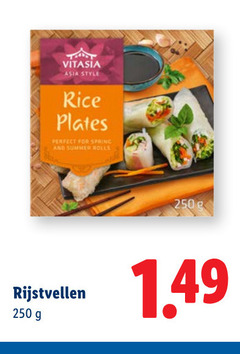  250 vitasia asia style rice plates for spring and summer rolls 
