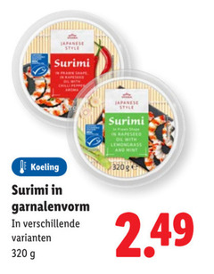  320 japanese style surimi prawn shape chilli aroma oil with and mint koeling 