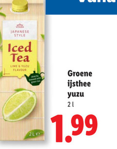  ice tea japanese style iced lime flavour groene ijsthee 