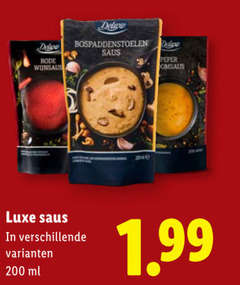  200 rode wijnsaus deli bospaddenstoelen saus peper luxe ml 