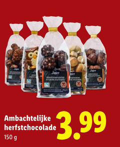  chocolade 150 ambachtelijke herfstchocolade 3.99 