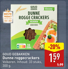  33 300 jaar goud gebakken vezelrijk rogge crackers volkoren serveersuggestie nutri score stuks inhoud 