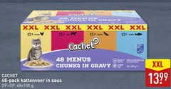  12 48 100 xxl xl chicken 12x salmon cachet menus chunks gravy beef suggestion vitamins minerals pack kattenvoer saus sugar certified without added colourants and preservatives ge 