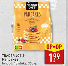  9 18 360 stuks trader pancakes natuur nature natur luchtig moelleux porties portions nutri score inhoud 