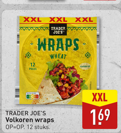  12 xxl pieces trader wraps wheat nutri score volkoren stuks 