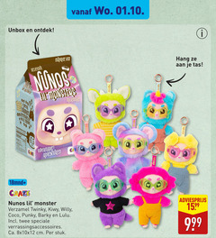  funbox surprise box facts seng monsters milkshake supermarket adventures monster twinky willy coco punky lulu twee ca. cm stuk tas 