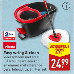  2 6 jaar vileda easy clean vloersysteem steel uitschuifbaar kop emmer roterende pers inhoud ca. l 