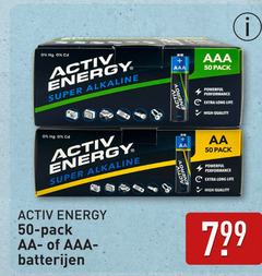  batterijen 40 50 hg cd activ energy super alkaline aaa pack life high quality aa 