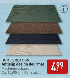  home creation antislip design deurmat machinewasbaar ca. cm stuk 