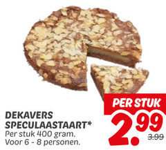  400 dekavers speculaastaart stuk personen 3.99 
