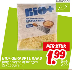  geraspte kaas 150 bio course belegen haas 10 rasp jong zak biologisch stuk 1 99 