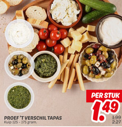  proef tapas kuip 125-175 stuk 