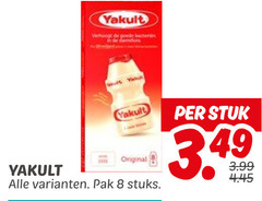  yakult drinkyoghurt 8 stuk pak stuks 3.99 original 