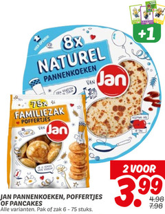  2 6 10 market mania 8x naturel pannenkoeken familiezak poffertjes jan ge 1 eden pancakes pak zak stuks 3.99 