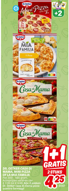  1 2 dr.oetker mini pizza 3x new recipe for sharing la mia familia cheese crispy outside pop casa mama quattro formaggi nutri score market dr oetker salame piccante pak varieeren pakken dr. bed stuks 