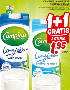  campina melk 1 2 mania anno volle langlekker houdbare halfvol pak liter varieeren camp pakken halfvolle stuks 