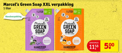  handzeep 1 500 green soap xxl liter 4x pack navulverpakking less plastic feel good cleaning lavender rosemary hand wash gel main orange jasmine 