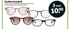  3 1000 kruidvat leesbril assortiment uv bescherming krasbestendigheid 