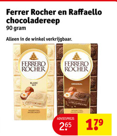  ferrero rocher chocolade 90 ferrer raffaello chocoladereep blanc wit noisettes hazelnoot original 