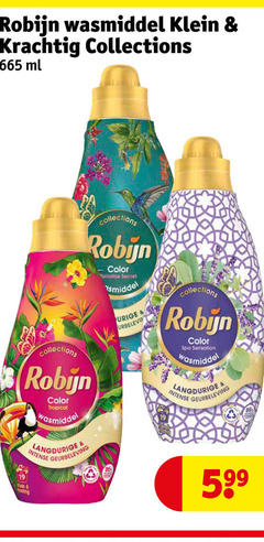  robijn wasmiddel 19 klein collections ml color tropical geurbeleving paradise secret urige spa sensation intense 