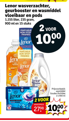  lenor wasverzachter 2 15 55 1000 geurbooster wasmiddel vloeibaar liter ml stuks relaxante stop parfum linge perles zeebries ambre orchid 4x allin gouden orchidee 