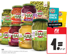  hak groenteconserven appelmoes bonen sperziebonen 1 2 100 natuurlijke ingredienten ingredient nutri score witte rode kool stukjes open lak doperwtjes biet ingredients naturals haricots verts potten ml stazakken 
