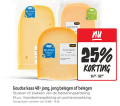  kaas 25 jumbo belegen goudse 48 jong go gewicht houdbaar stukken bedieningsafdeling portieverpakking varieeren 