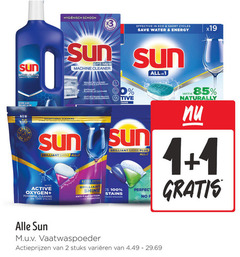  1 2 100 hygienisch schoon effective eco short save water energy sun spoelglans liquide optimum machine cleaner all ultieme glans brillance ultime cleaning ontkalkt le calcaire ontvettende kracht pouvoir brilliant shine with active oxygen stains anti calc action glass protection vaatwaspoeder stuks varieeren naturally 