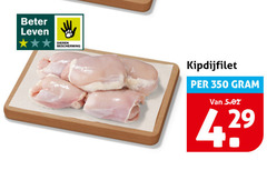 350 beter leven dieren bescherming kipdijfilet 
