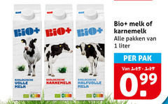  karnemelk melk 1 bio biologische volle halfvolle pakken liter pak 