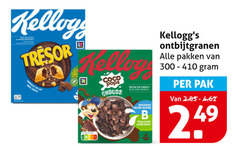  300 kellogs chocolade choco at lat kellog coco pops chocos nouveau nutri score b toujours bon ontbijtgranen pakken pak 