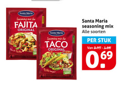  santa maria seasoning mix for fajita original time taco soorten stuk tonight 28gram 