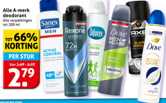  200 279 merk deodorant ml stuk sanex men active control protection longue anti transpirant odour irritation alcohol rexona odorex advanced 72h motionsense cobalt dry anti-perspirant natural fresh activity dermatologisch proven dove care 1 4 moisturiser technology axe fine fragrance black orange 3x action protect refresh infused with premium deo original pro ceramide 