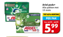  ariel wasmiddel 1 15 original clean fresh cool rapid vlekverwijdering france pakken stuks pak 