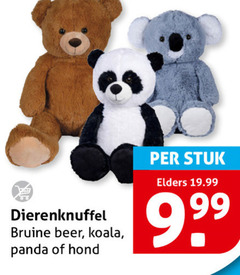 pluche en knuffels dierenknuffel bruine beer koala panda hond stuk elders 
