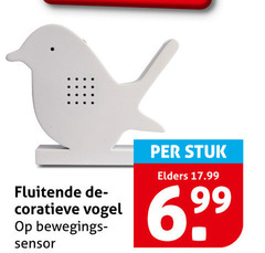  fluitende vogel bewegings sensor stuk elders 
