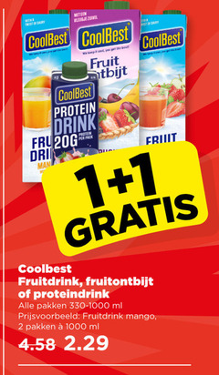  1 2 1000 with twist dairy vleugje zuivel coolbest it cool you best fruit protein drink man pack fruitdrink fruitontbijt pakken ml mango 