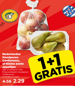  1 2 fortuna zoete appeltjes royal 1kg heerenveen nederlandse handperen conference kleine zak schaal kilo schalen 