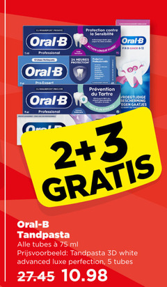  2 3 5 24 100 75ml prouve oral b professional cristaux protection la action longue heures professionnelle pro junior expert du bescherming gaatjes schermt tandpasta tubes ml 3d white advanced luxe 