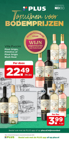  rode wijn rose witte 7 8 18 25 45 750 jaar legitimatie alcohol topwijnen bodemprijzen villa puccini beoordeeld supermarkt nederland pinot grigio primitivo blush rosee doos ml lite italia mm alia conic bottles italian wine fles plus.nl wijnvoordeel consumentenonderzoek 