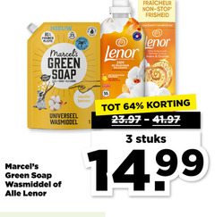  1 3 23 55 64 100 minder stop schudden plastic green soap feel good cleaning vanille katoen wasmiddel lenor ambre collection etre fraicheur relaxante ontspannende touche essentielle vleugje olie parfum linge perles geurbooster stuks 
