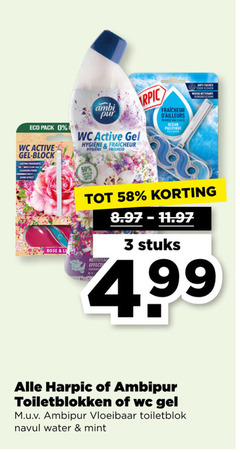  3 50 eco pack wc active gel lasting fragrance ambi pur hygiene fraicheur elders ocean pacifique rose effect stuks harpic ambipur toiletblokken vloeibaar toiletblok navul water mint 