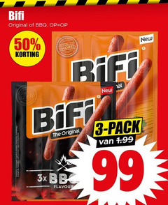  3 50 99 bifi original bbq smoked 3x bb flavour new pack 