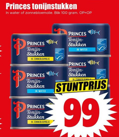  99 100 princes tonijnstukken water zonnebloemolie blik tonijn stukken gecertificeerd 