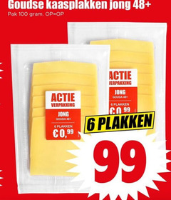  kaasplakken 6 99 100 goudse jong 48 pak gouda 