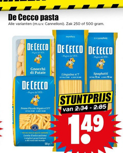  de cecco pasta spaghetti penne rigate 7 10 12 250 500 cannelloni zak gnocchi linguine min dente mini men qualita gram resto mondo ge 